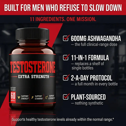 T‑DRIVE [11] — Testosterone Support for Men 35+ | 11-in-1 Natural Formula